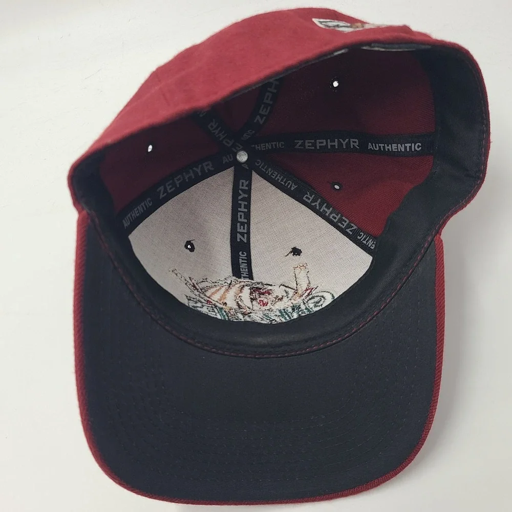 Utah Grizzlies Hat Fitted 7 Zephyr Maroon ECHL‎ AHL IHL Hockey Wool Blend Men